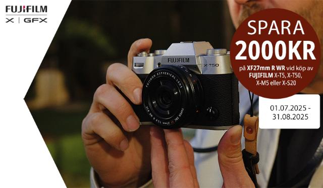 Fujifilm XF 27mm bundle kampanj