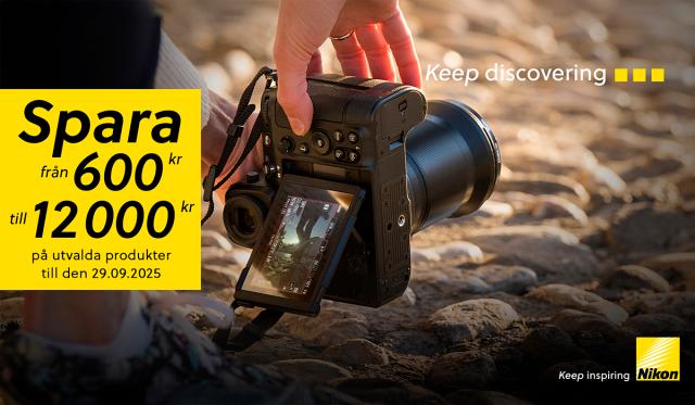 Nikon Instant Save kampanj banner