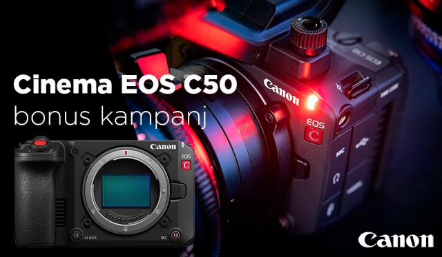Canon Cinema EOS C50 bonus kampanj