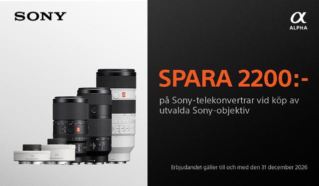 Sony Telekonverter kampanj