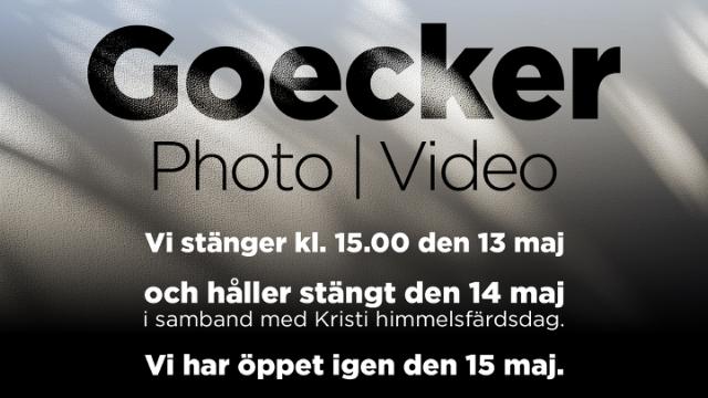 Stängt den 14 maj