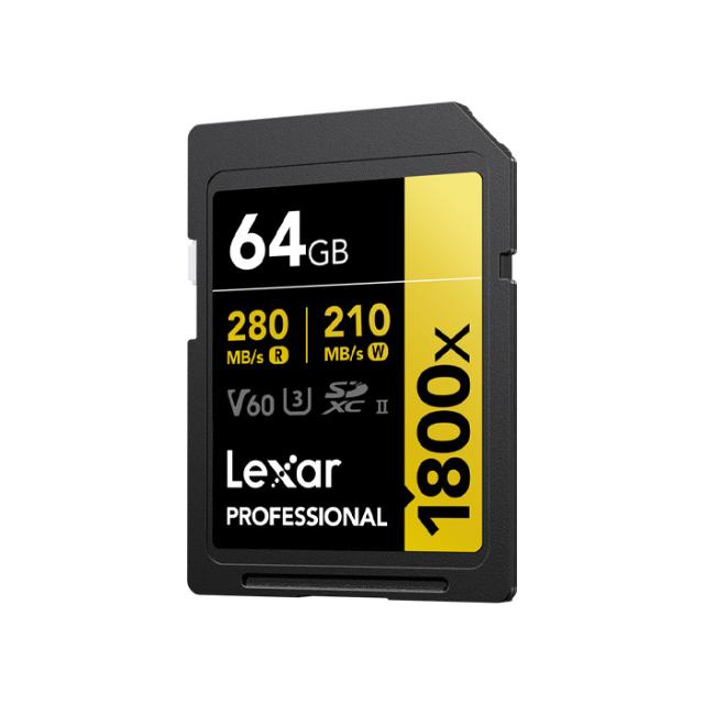 LEXAR SD 64GB U3 V60 UHS-II R280/W210