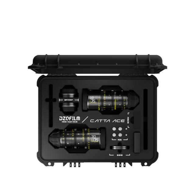 DZO CATTA ACE KIT 18-35&70-135MM BLACK T2.9 PL/EF