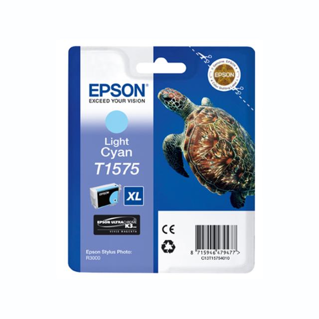 EPSON* T1575 LIGHT CYAN F/ R3000 - 25ML