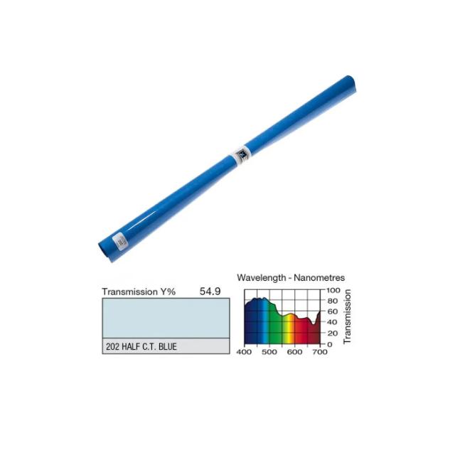 LEE 202 HALF C.T BLUE  FILTER ARK  52,5 X 122 CM