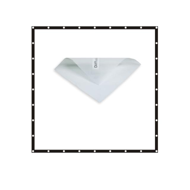 SUNBOUNCE 8X8' WHITE ARTIFICIAL SILK -1/3F