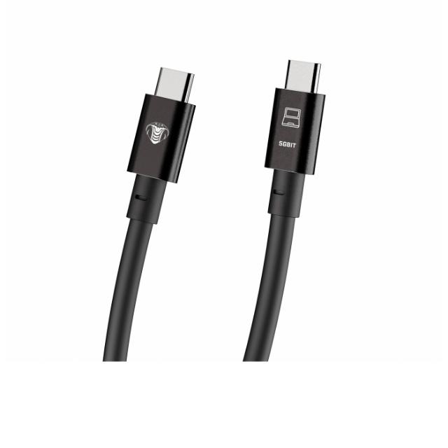 COBRAUNION USB-C TO USB-C STRAIGHT 10M, 5G BLACK