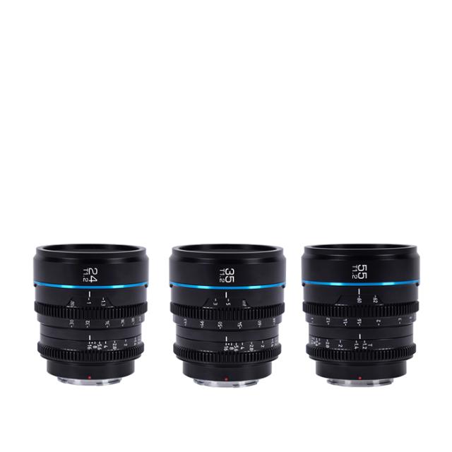 SIRUI NIGHTWALKER 24/35/55MM T1.2 L-MOUNT BLACK