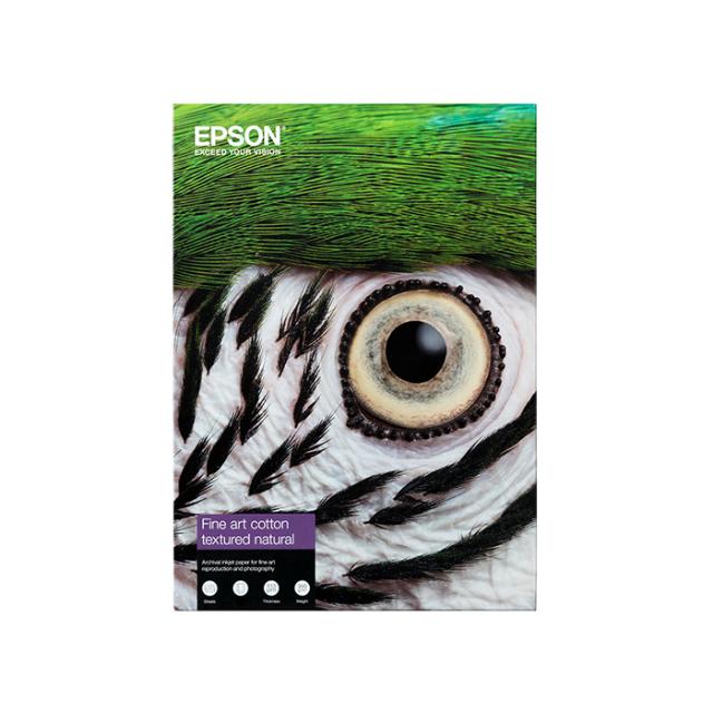 EPSON FINE ART COTTON TEXTURED NATURAL A4 25 SH