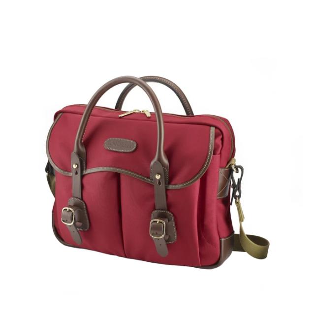 BILLINGHAM THOMAS BRIEF CASE - BURGUNDY/CHOCOLATE