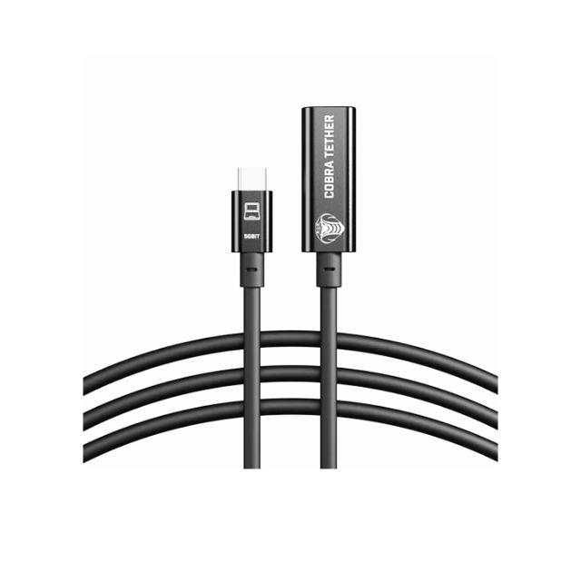 Cobraunion USB-C Female Extension 10M, 5G black