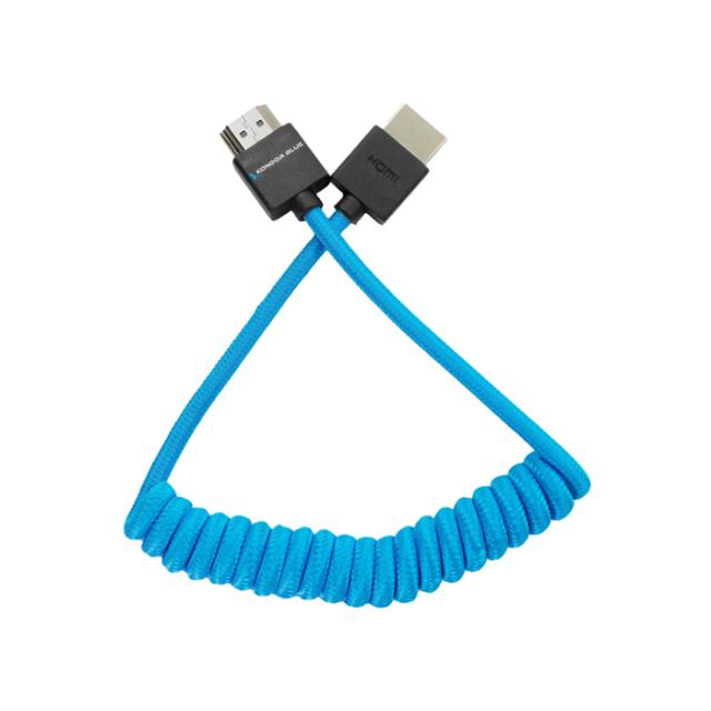 KONDOR BLUE COILED FULL HDMI CABLE 30-60CM