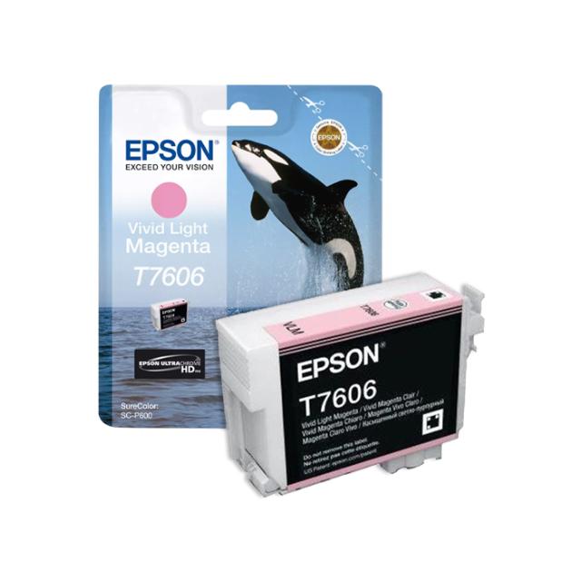 EPSON T7606 VIVID LIGHT MAGENTA F/SC- P600 25.9ML