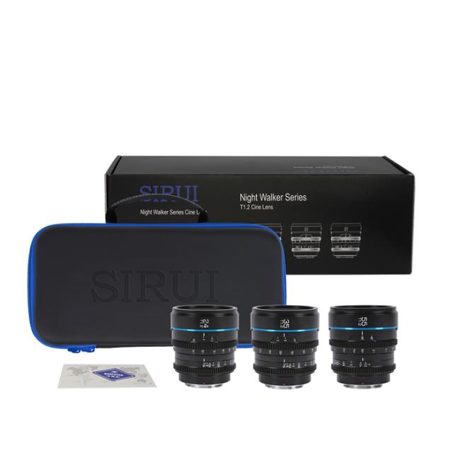 SIRUI NIGHTWALKER 24/35/55MM T1.2 L-MOUNT BLACK