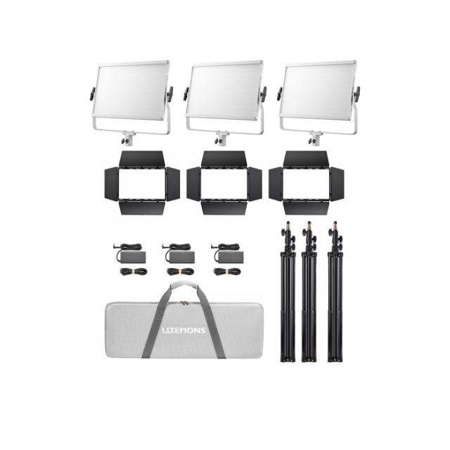 GODOX LITEMONS LP1200BI BI-COLOR LED LIGHT 3-KIT