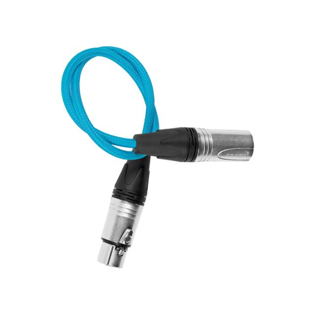 KONDOR BLUE MALE XLR TO FEMALE XLR 45CM