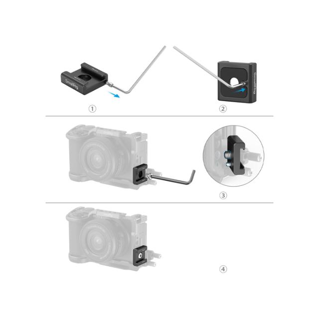 SMALLRIG 5033 ANTI-TWIST COLD SHOE MOUNT 4PCS