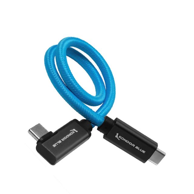 KONDOR BLUE USB-C - USB-C, RIGHT ANGLE 30CM