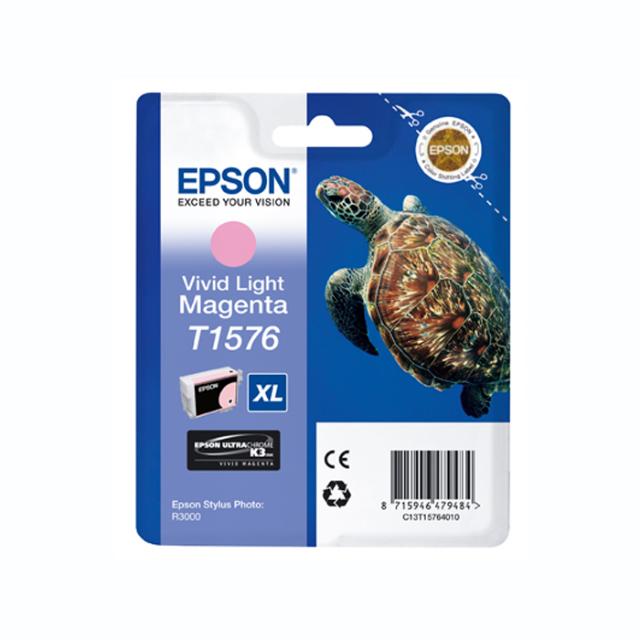 EPSON* T1576 VIVID LIGHT MAGENTA F/ R3000 - 25ML