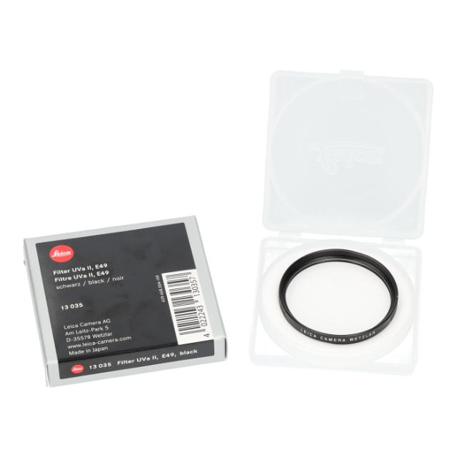 LEICA 49 MM UVA II FILTER BLACK (2) USED