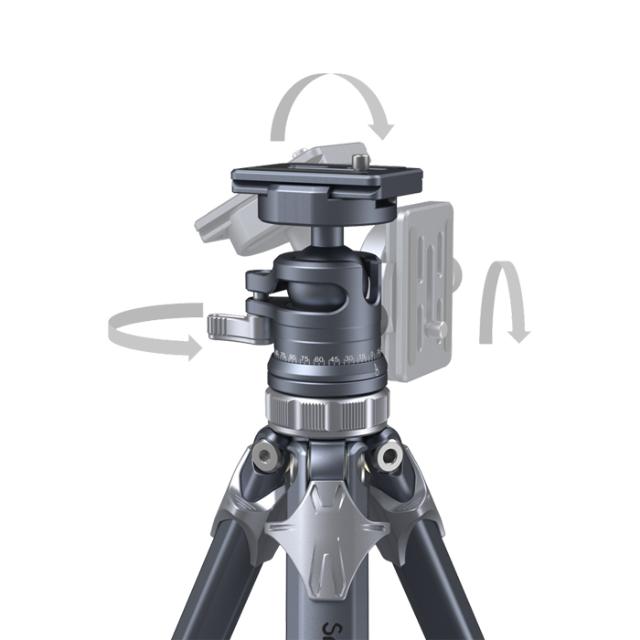 SMALLRIG 4222 LIGHTWEIGHT TRAVEL TRIPOD ALU