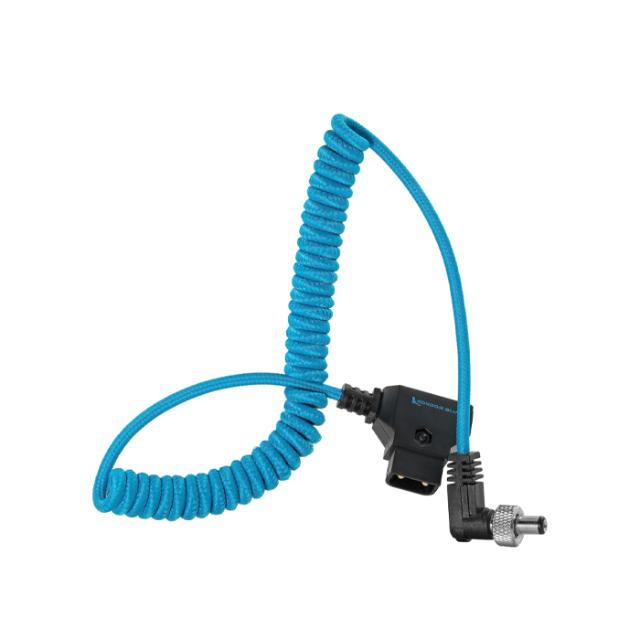 KONDOR BLUE COILED D-TAP TO LOCKING DC 2.1MM R.ANG