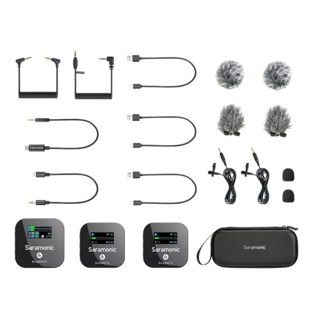 SARAMONIC BLINK900 B2 WIRELESS MIC SYSTEM 2TX+1RX