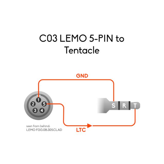 Tentacle Lemo 5-Pin to Tentacle - Timecode Cable