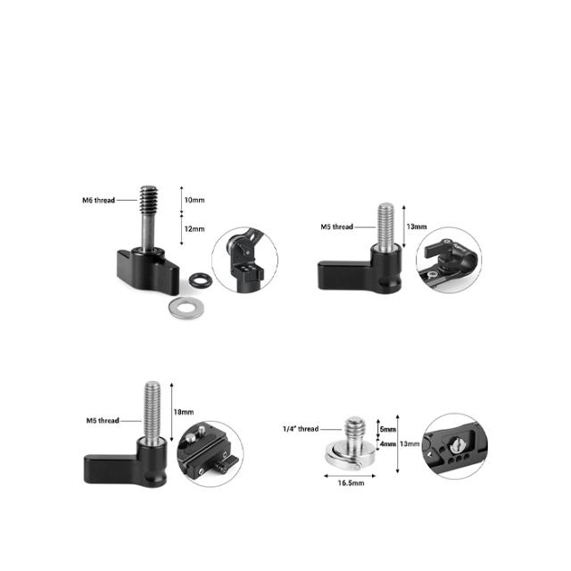 SMALLRIG 3995 SCREW RATCHET WINGNUT SET