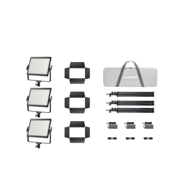 GODOX LITEMONS LP600R RGB LED LIGHT PANEL 3-KIT