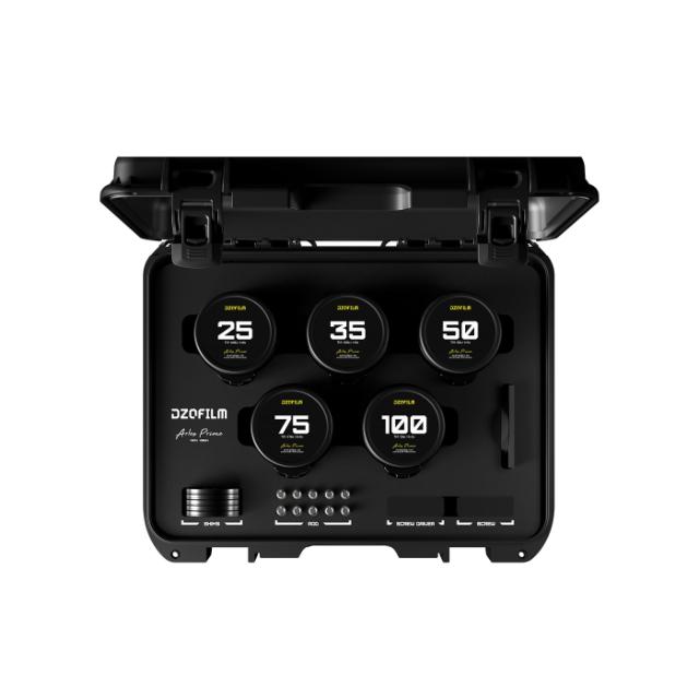 DZO ARLES 25/35/50/75/100 PRIME CINE LENS KIT PL