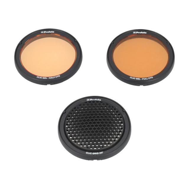 PROFOTO CLIC GRID & GEL KIT (4) USED