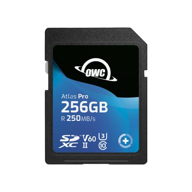 OWC SD ATLAS PRO 256GB R250/W130 V60 UHS-II