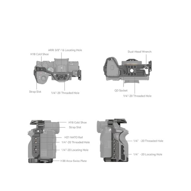 SMALLRIG S4539 HAWKLOCK ADV. CAGE A7RV/A7IV/A7SIII