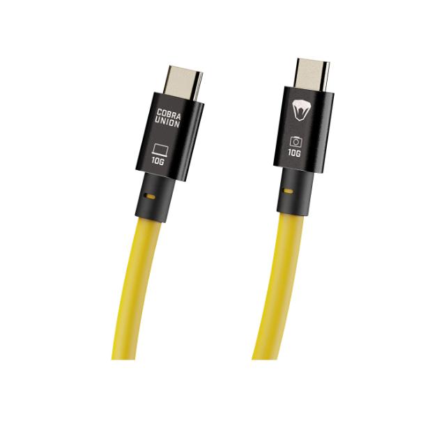 COBRAUNION USB-C TO USB-C STRAIGHT 10M, 10G YELLOW