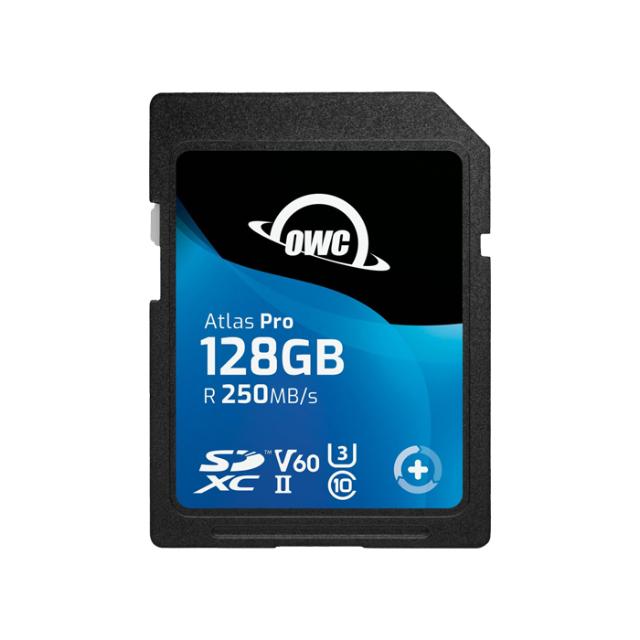 OWC SD ATLAS PRO 128GB R250/W130 V60 UHS-II