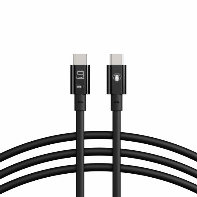 COBRAUNION USB-C TO USB-C STRAIGHT 10M, 5G BLACK