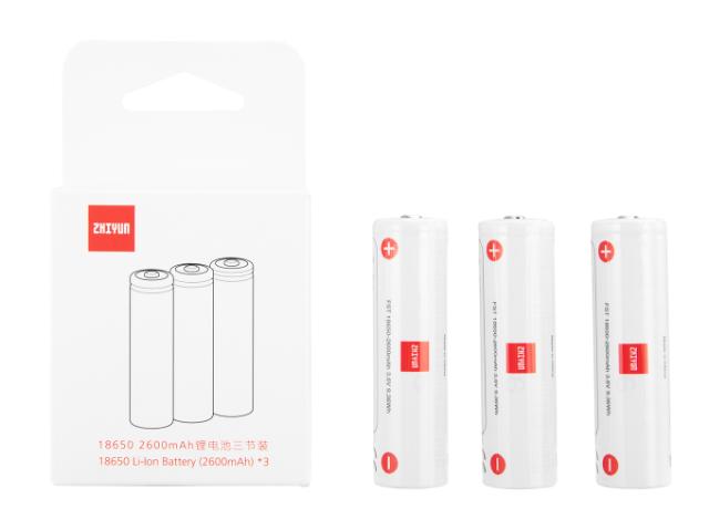 ZHIYUN BATTERY 18650 2600MAH CRANE 3/3S 3 PACK