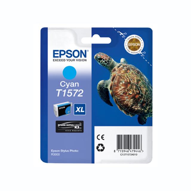 EPSON* T1572 CYAN F/ R3000 - 25ML