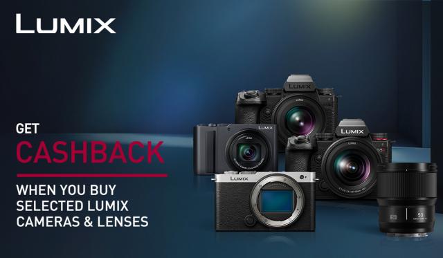 Panasonic Lumix Cashback banner