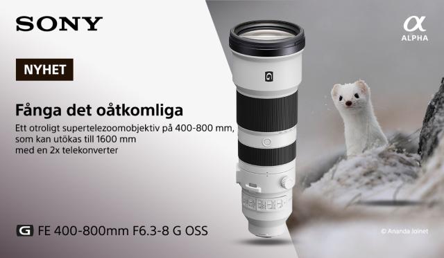 Sony FE 400-800mm f/6,3-8 G OSS