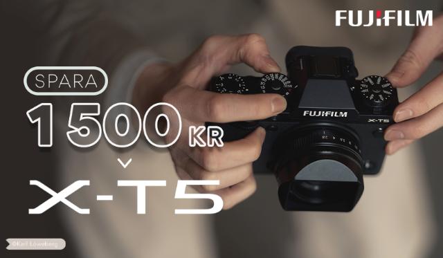 Fujifilm X-T5 instant rabatt kampanj