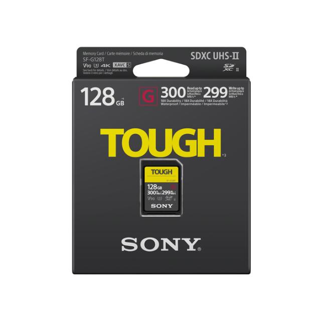 SONY SD TOUGH 128GB SF-G 300/299MB/S SDX UHS-II