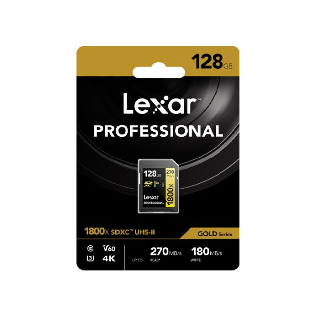 LEXAR SD 128GB U3 V60 UHS-II R280/W210