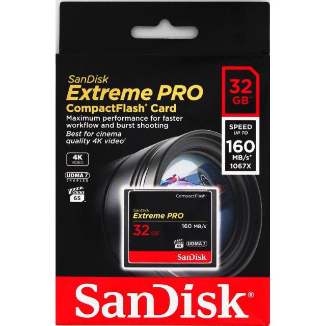 SANDISK CF 32 GB EXTREME PRO 160MB/S