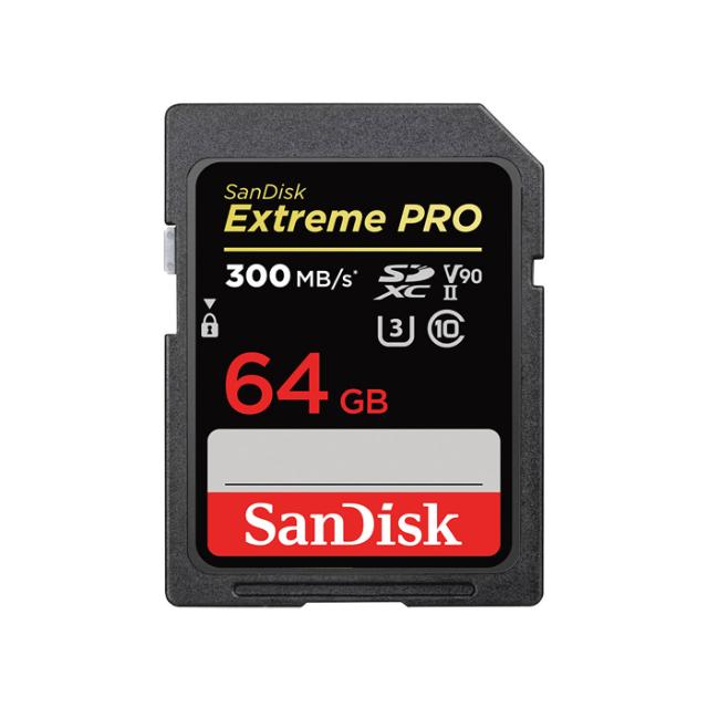SANDISK SD 64 GB EXTREME PRO UHS-II 300MB/S V90