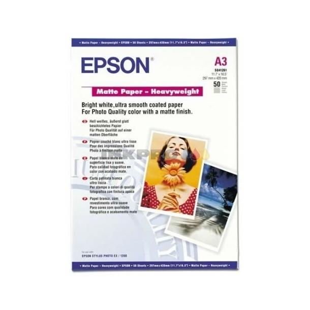 EPSON MATTE PAPER HEAVY WEIGHT A3 50 SHEETS 167G