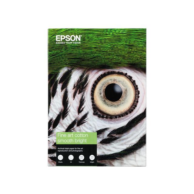 EPSON FINE ART COTTON SMOOTH BRIGHT A4 25 SHEETS