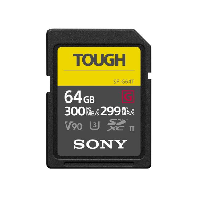 SONY SD TOUGH 64GB SF-G 300/299MB/S SDX UHS-II