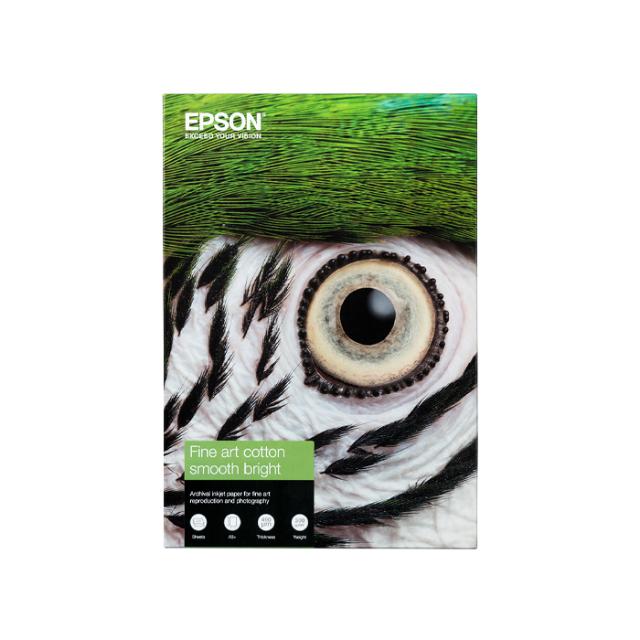 EPSON FINE ART COTTON SMOOTH BRIGHT A3+ 25 SHEETS